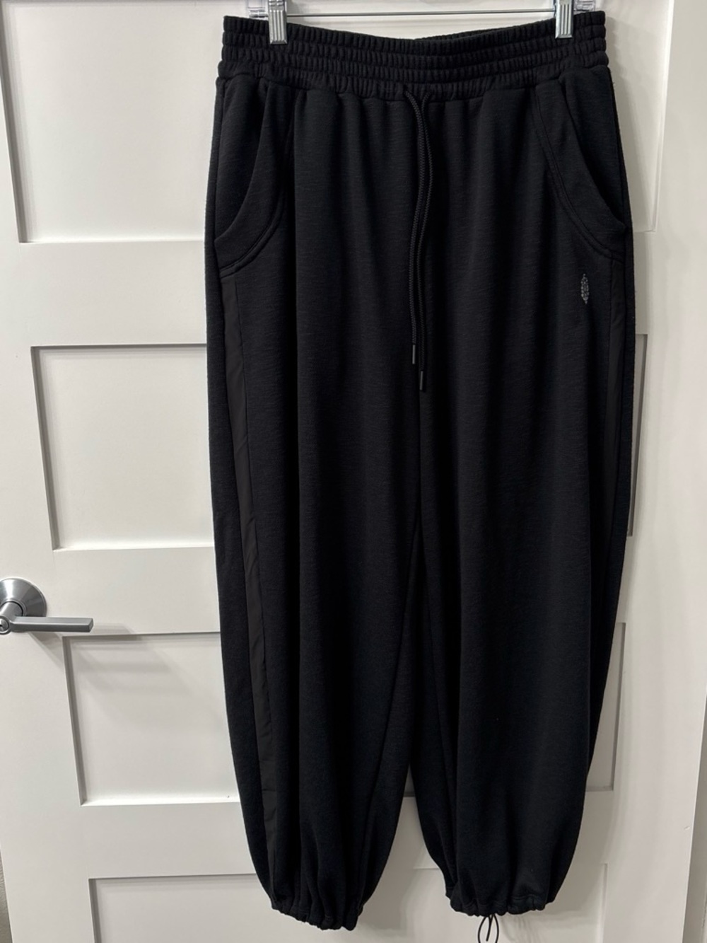 Free People Black Drawstring Jogger Pants